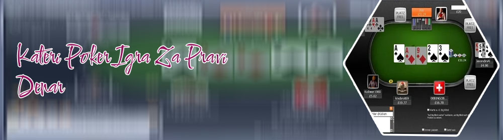 Pokere igre pravi denar